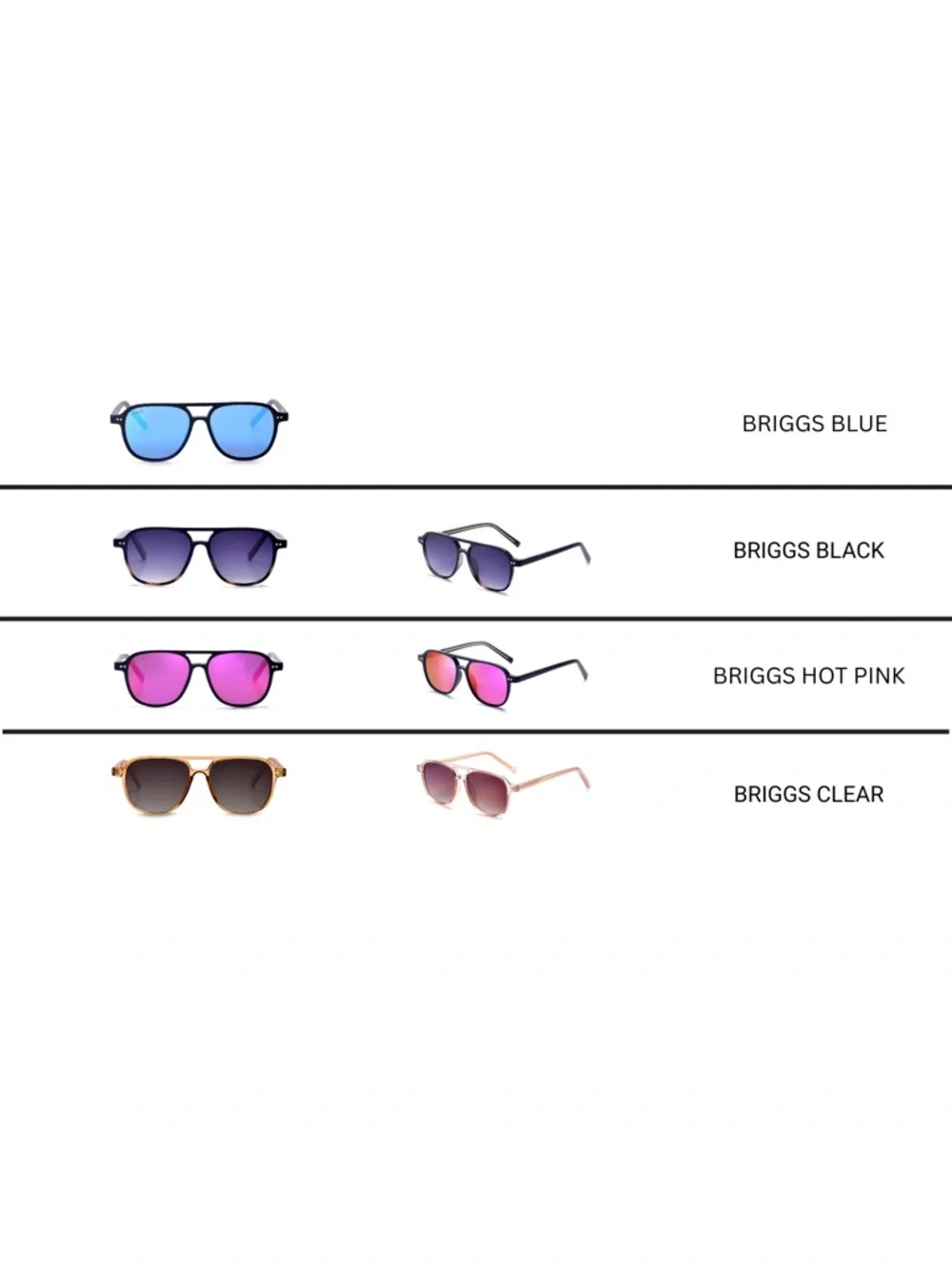 Briggs Black Gradient Women's Polarized Small/ Medium Aviator By DAX Eyewear